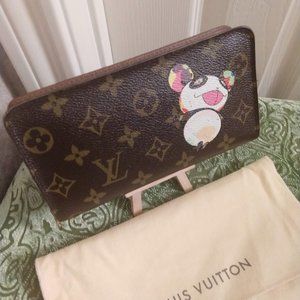 Rare Louis Vuitton Murakami Panda Zippy Wallet